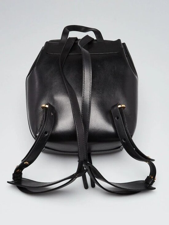 Mansur Gavriel Black Vegetable Tanned Leather Backpack Bag main image 8